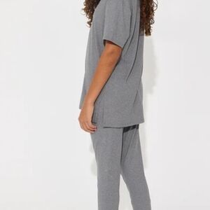 Fashion Nova Kids Gray Matching Set